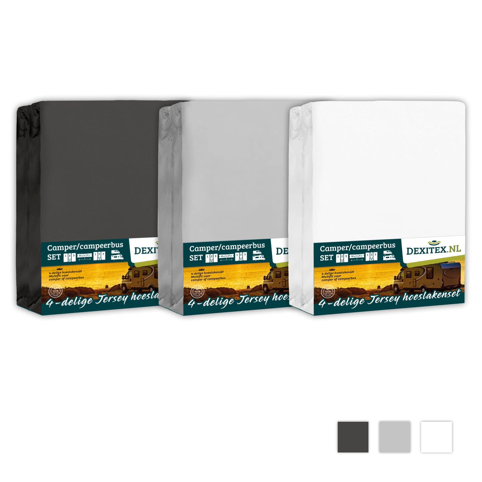 Dexitex_NL_4-delige set_antraciet-grijs-wit